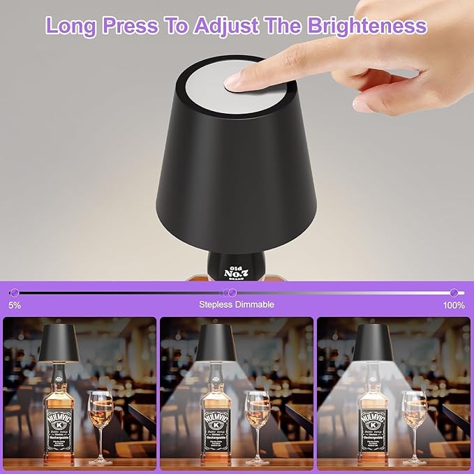 Wireless LED Bottle Lamp | 3 Colour Modes
