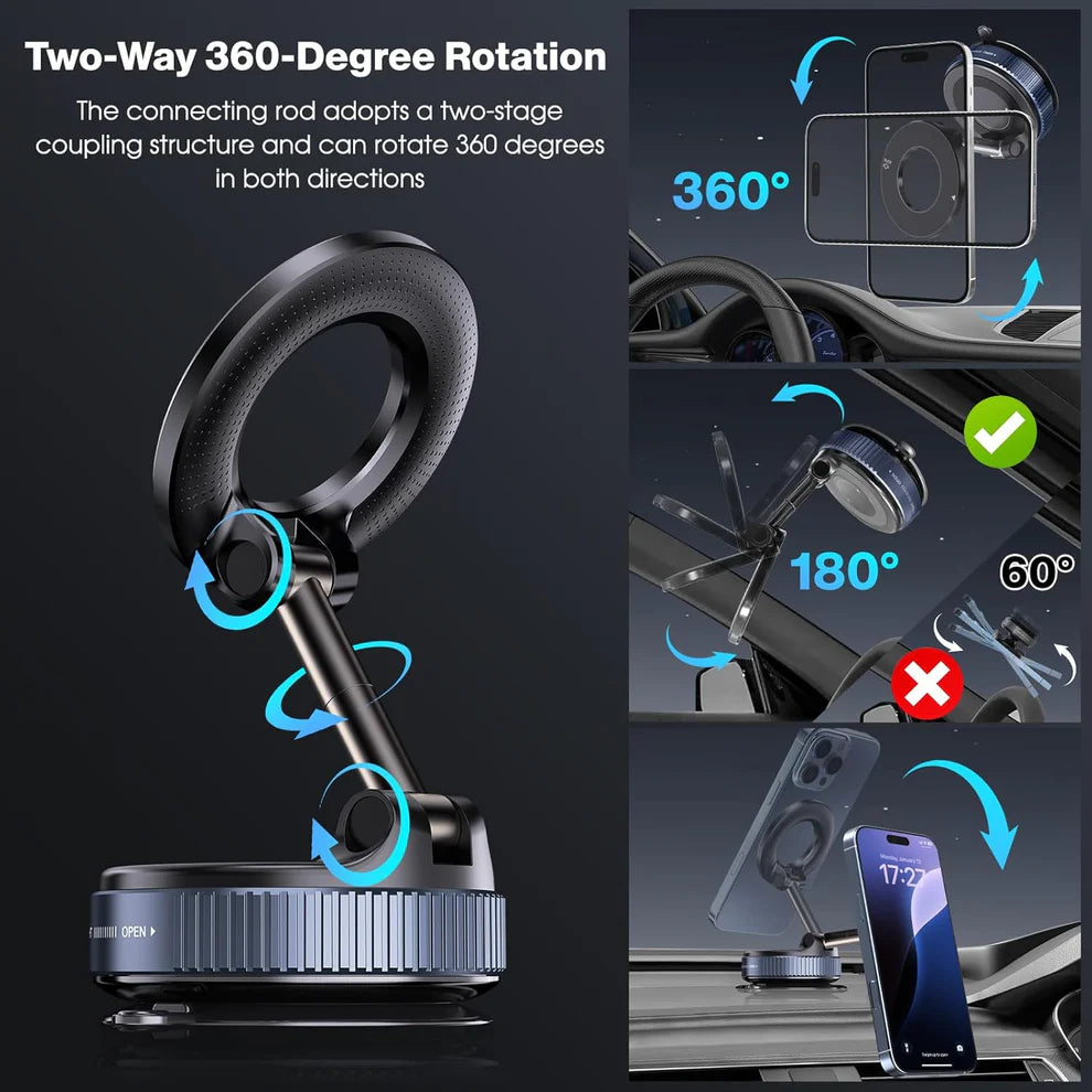 MagPro™ Magnetic Phone Holder by IndyGadgets (Supports All Phones)