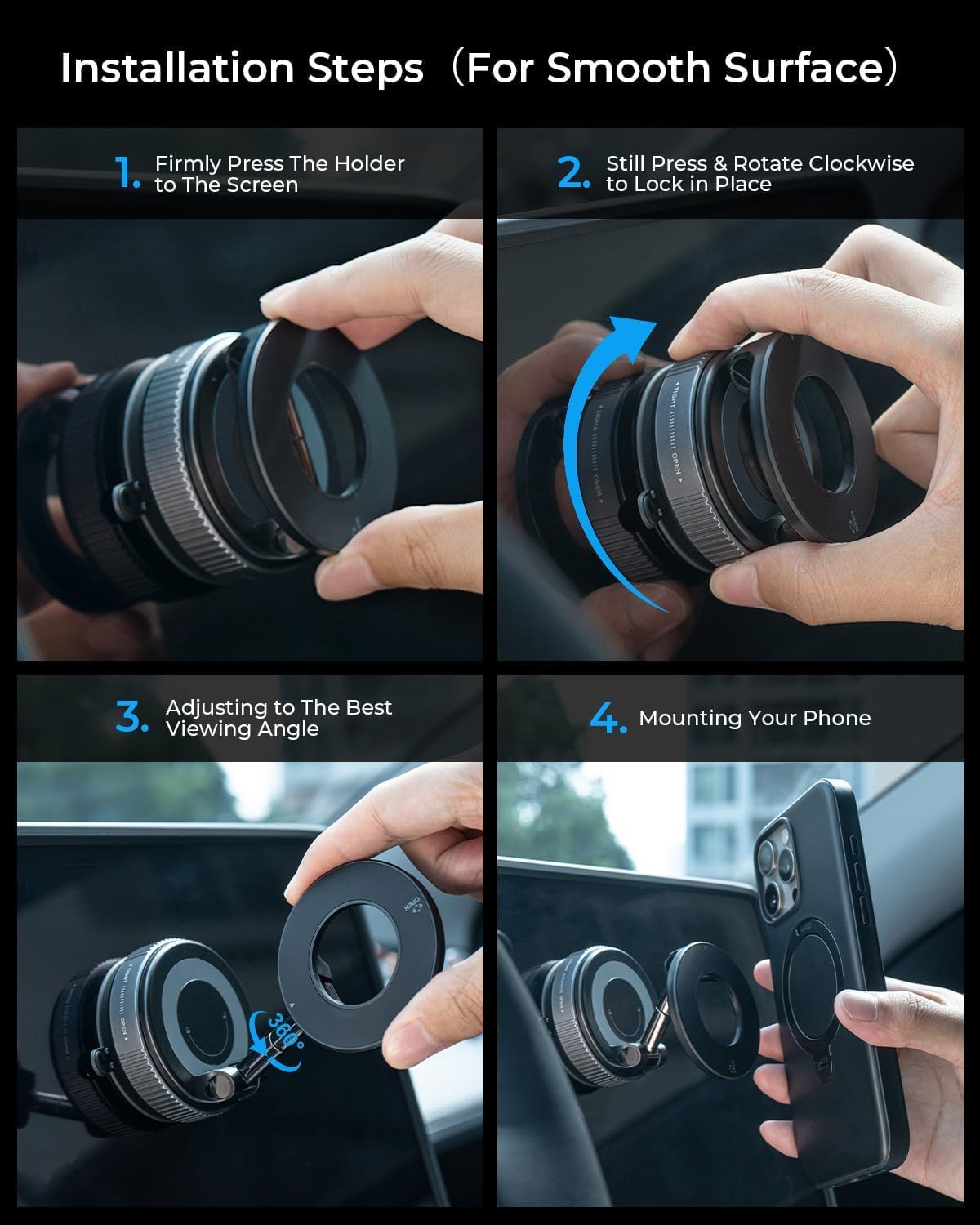 MagPro™ Magnetic Phone Holder by IndyGadgets (Supports All Phones)