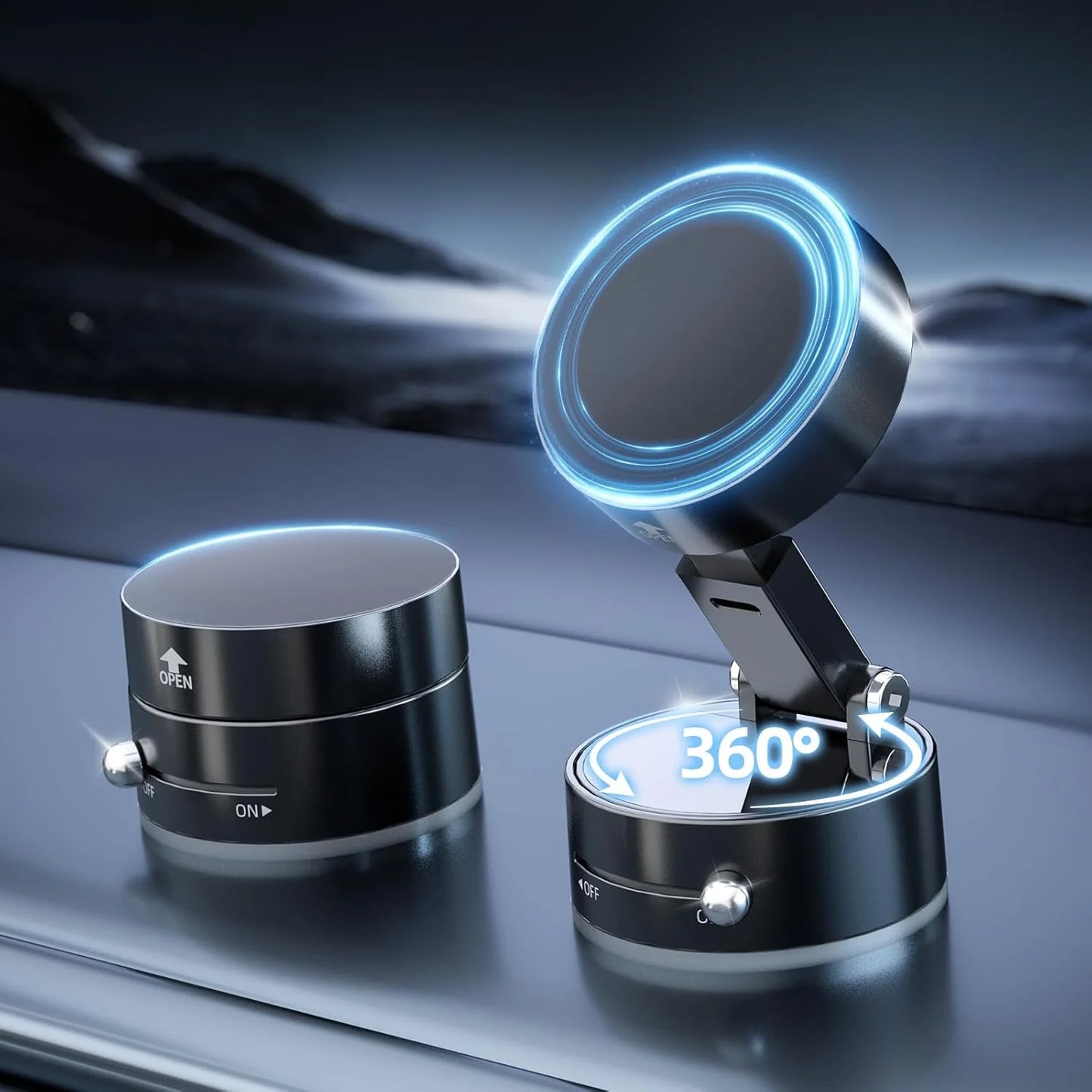 Vacuum Suction Magnetic Phone Holder