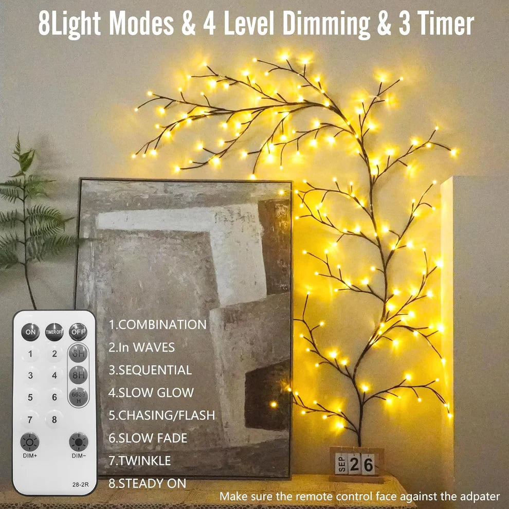 Enchanted LED Vine Lights | 8 Modes | Remote Controlled