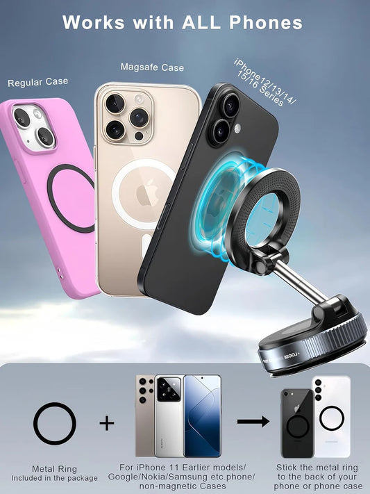 MagPro™ Magnetic Phone Holder by IndyGadgets (Supports All Phones)