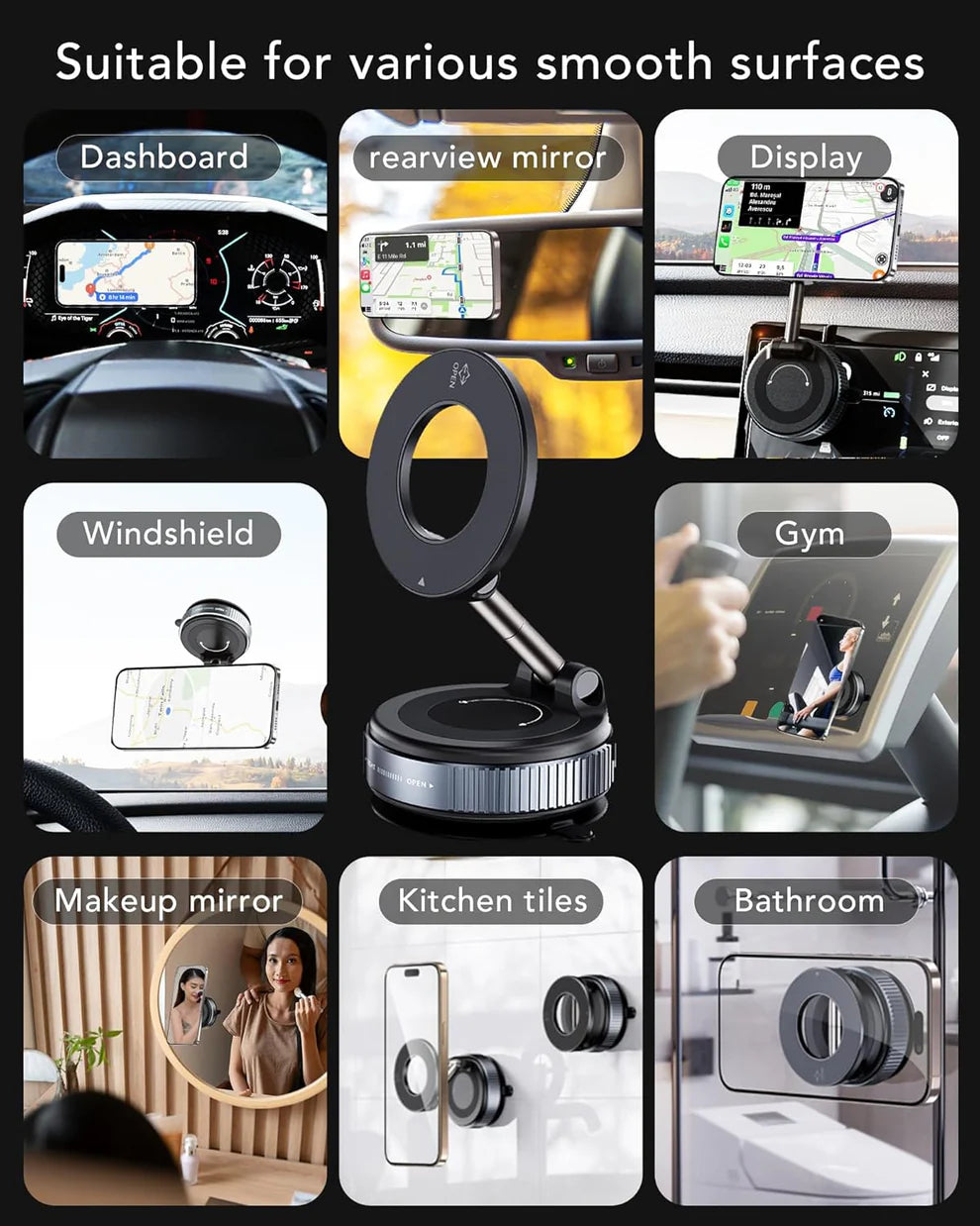 MagPro™ Magnetic Phone Holder by IndyGadgets (Supports All Phones)