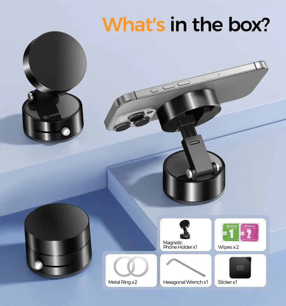 Vacuum Suction Magnetic Phone Holder