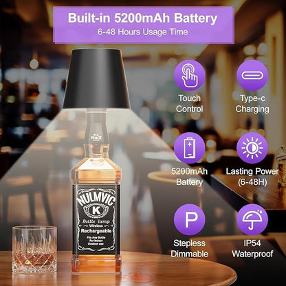 Wireless LED Bottle Lamp | 3 Colour Modes