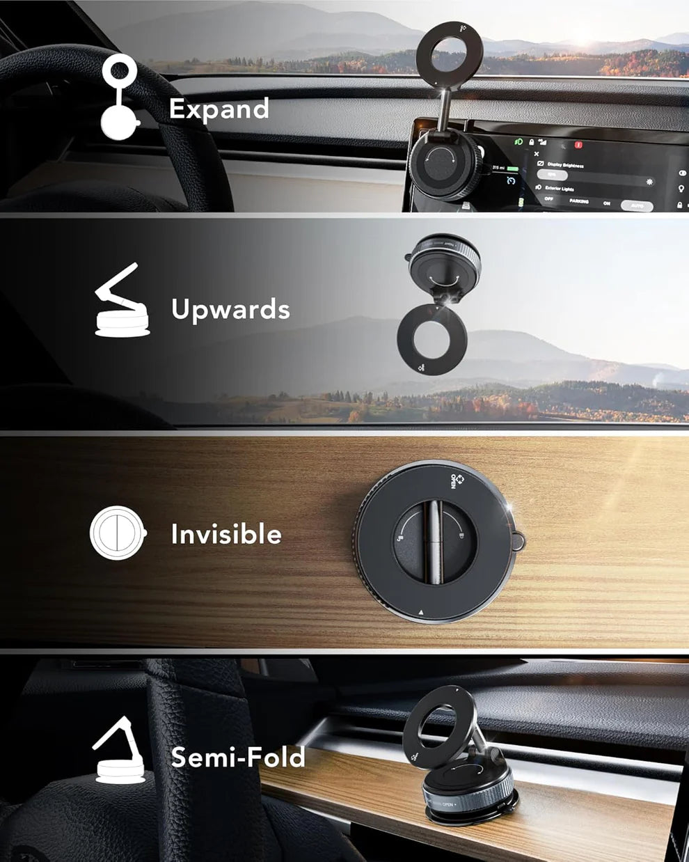 MagPro™ Magnetic Phone Holder by IndyGadgets (Supports All Phones)