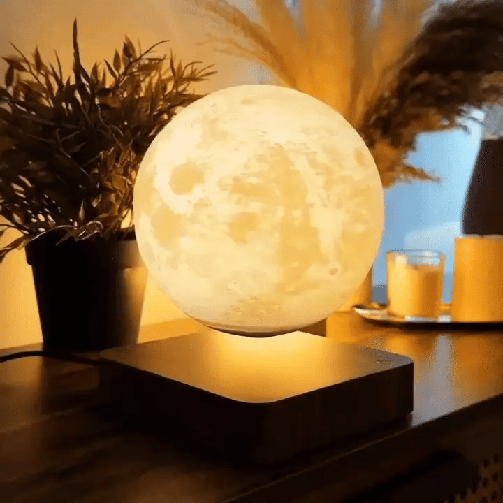 Levitating Moon Lamp by IndyGadgets