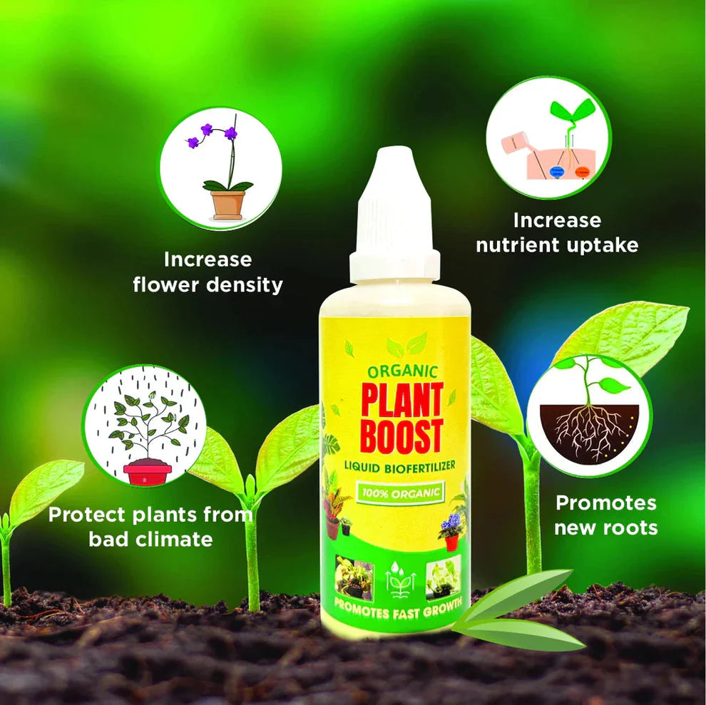 Organic Plant Boost Liquid Bio Fertilizer for All Plants [Buy 1 get 3 free]