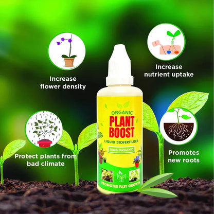 Organic Plant Boost Liquid Bio Fertilizer for All Plants [Buy 1 get 3 free]