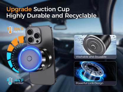 Vacuum Suction Magnetic Phone Holder